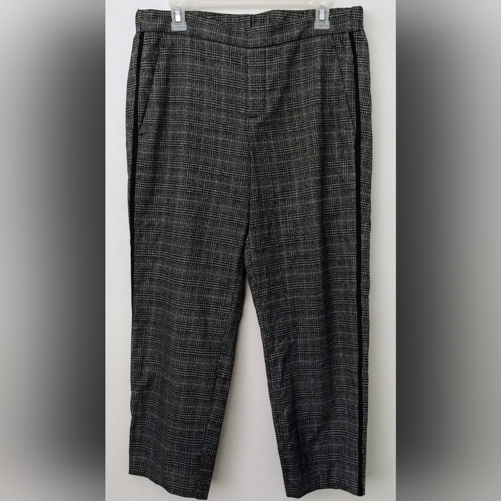 Old Navy Black and Gray Dress Pants with Classic Straight-Leg Cut